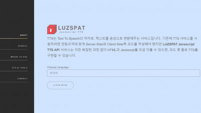 [Luzspat Javascript TTS] 웹사이트에 Audio 적용하기