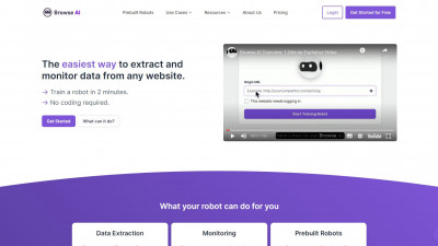 [Browse AI] 웹사이트 영역을 선택하여 쉽게 데이터 Crawling